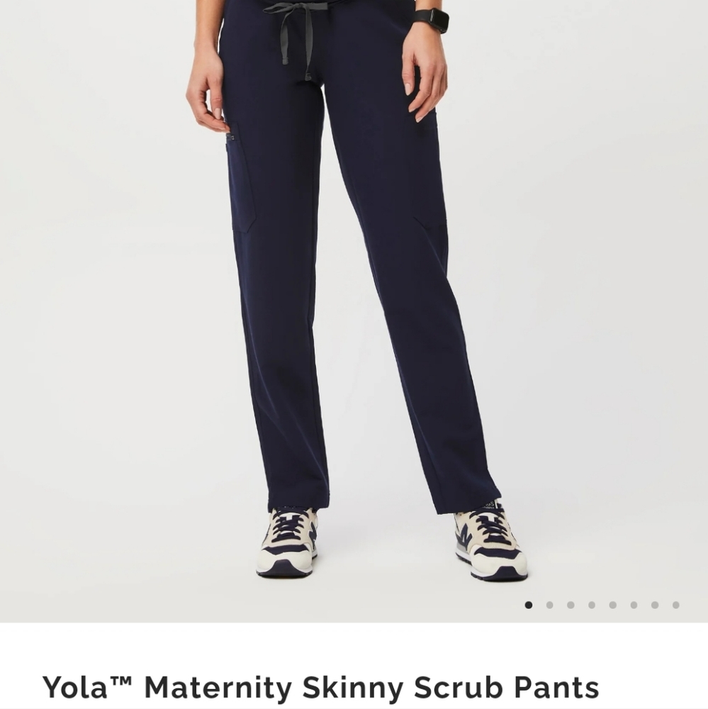 FIGS Yola Maternity Pants Petite XS Navy